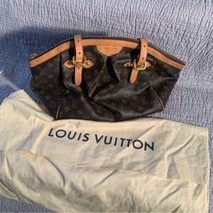 Louis Vuitton Black and Brown Monogram Shoulder Bag